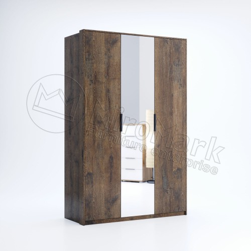 Шкаф 3Д (зеркало) Квадро