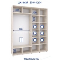 Шкаф-купе ШК-10/24