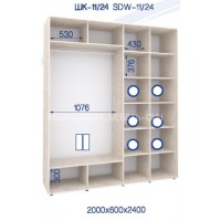Шкаф-купе ШК-11/24