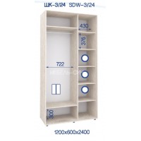 Шкаф-купе ШК-3/24