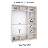 Шкаф-купе ШК-24/24