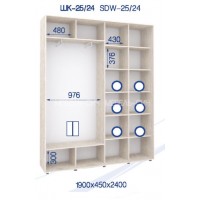 Шкаф-купе ШК-25/24