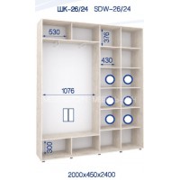 Шкаф-купе ШК-26/24