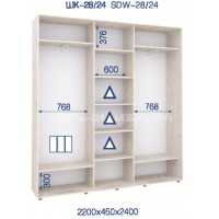 Шкаф-купе ШК-28/24