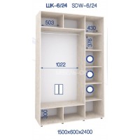 Шкаф-купе ШК-6/24