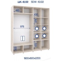 Шкаф-купе ШК-10/22