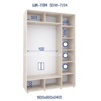 Шкаф-купе ШК-7/24