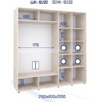 Шкаф-купе ШК-12/22