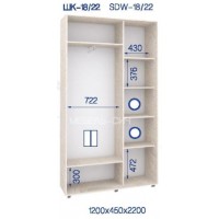 Шкаф-купе ШК-18/22