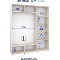 Шкаф-купе ШК-24/22