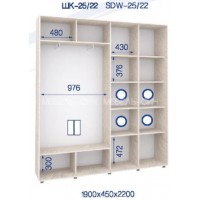 Шкаф-купе ШК-25/22