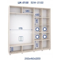 Шкаф-купе ШК-27/22